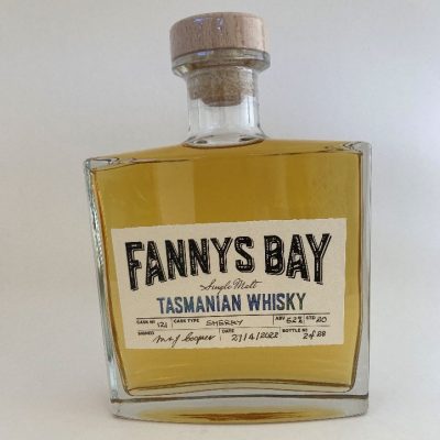 Order Fannys Bay Distillery Whisky Sherry 62%abv 500ml Barrel 121 online today in Tasmania Whisky Distillery.